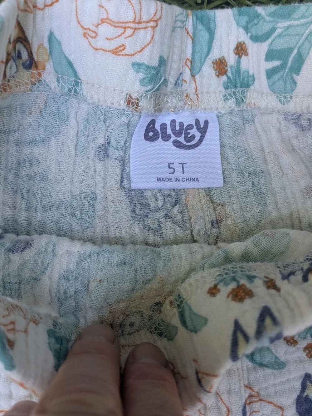 Blue & Green Bluey Print Kids Set